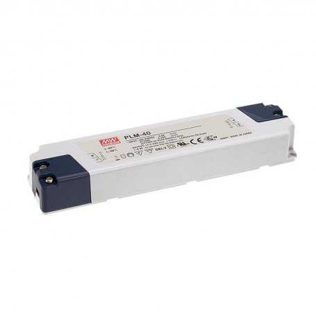 PLM-40-1400  PLM-40-1400 - Alimentatore LED MeanWell - CC - 40W / 1400mA   Mean Well  Alimentatori LED
