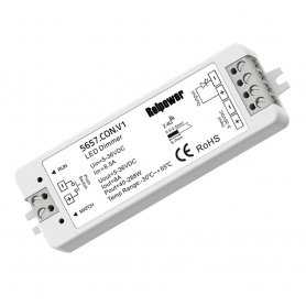 Relpower DIMMER LED - Push and RF 2.4GHz - 1-4 Channels - 3/5A - 480W Max 5657.con.v1  REL Power  RF-TouchDimmer-1CH | DIMMER LED - Telecomando RF - 1CANALE | IN 5V~24V | 384W MAX