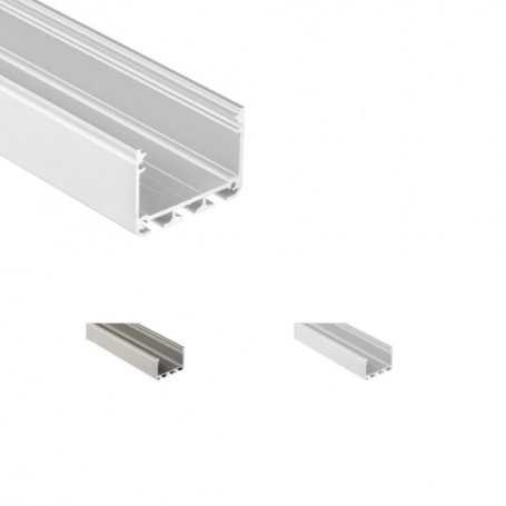 Profilo Alluminio LED Piatto Illuminazione Zona lavoro 43 x 30 mm - Modello ILEDZ