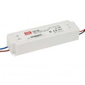 LPC-60 Meanwell Fuente de alimentación LED 60W Corriente constante CC IP67 Corrientes 1050mA  1400mA  1750mA