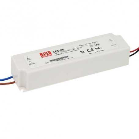 LPC-60 Meanwell LED Netzteil 60W Konstantstrom DC IP67 Ströme 1050mA 1400mA 1750mA