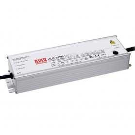 HLG-240H-C Meanwell Alimentatore LED 240W Corrente Costante CC Correnti 700mA  1050mA  1400mA  1750mA  2100mA