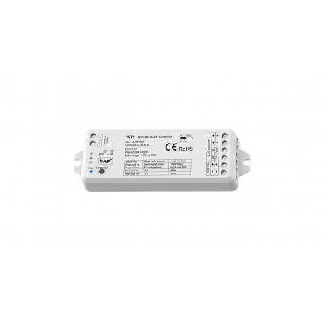 Relpower Dimmer LED - 12-36VDC - 2CH*5A - Controllo vocale e radio frequenza 2.4GHz - Monocolore, CCT