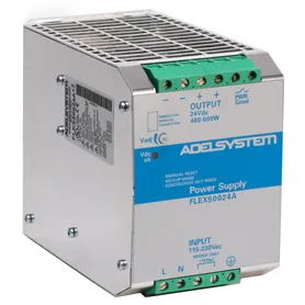 FLEX50024A Alimentatore Adelsystem Din Rail 600W 24V Input 110/220 VAC