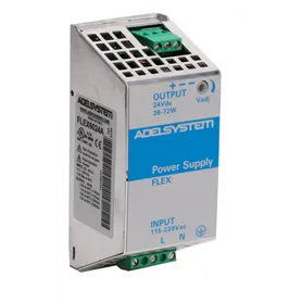 FLEX6024A Fuente de alimentación Adelsystem Din Rail 60W 24V Entrada 110/220 VAC FLEX6024A Alimentatore Adelsystem Din Rail 60W 24V Input 110/220 VAC
