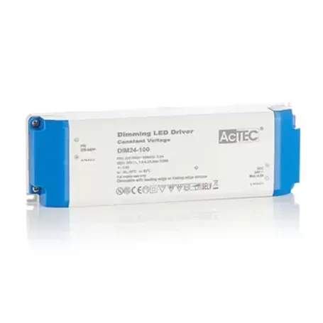 DIMxx-100 ACTEC Fuente de alimentación LED 100W Tensión Constante CV 12V - 24V