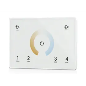 Relpower T12 - Touchpanel DMX512 zur CCT-Steuerung - Weiß Relpower T12 - Touchpanel DMX512 zur CCT-Steuerung - Weiß