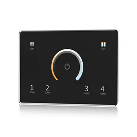 Relpower T12 - DMX512 Touchpanel zur CCT-Steuerung - Schwarz Relpower T12 - DMX512 Touchpanel zur CCT-Steuerung - Schwarz