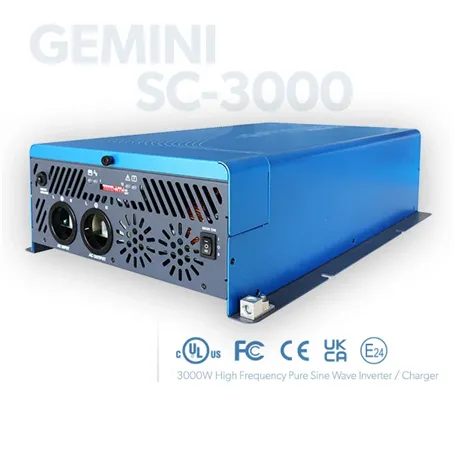 COTEK SC-3000-212 – Inverter/Caricabatterie Bidirezionale 3000W – Serie Gemini - Onda Sinusoidale - 12VDC - 220VAC