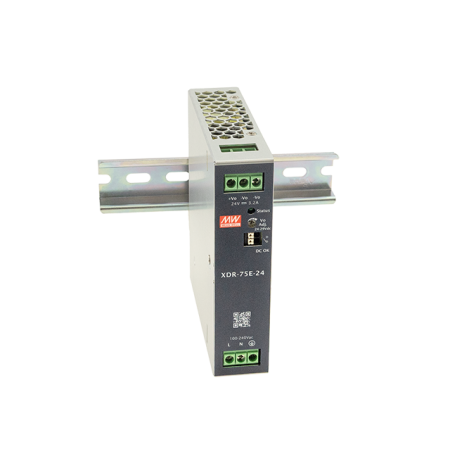 XDR-75E-48 – Alimentatore DIN Rail 48V 1.6A 76.8W – Ultra Slim – Mean Well