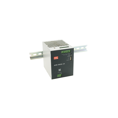 XDR-960E-24 – Alimentatore 24V 40A 960W DIN Rail Slim – Mean Well