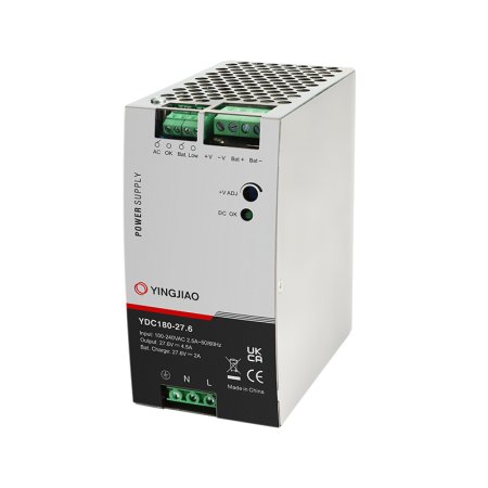YDC180-27.6 – Alimentatore guida DIN 27,6V 180W con caricabatterie