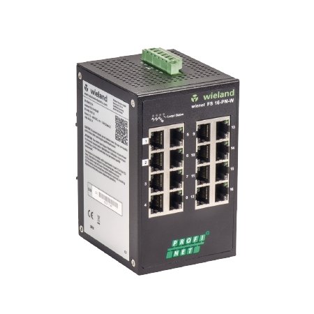 WIENET FS 16-PN-W - Industrieller Ethernet-Switch - 16 Ports