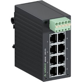 WIENET UMS 8G Switch Ethernet Industriale Unmanaged Gigabit 8 porte