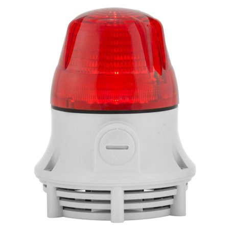 Microlamp LED Acoustic Sirena - Segnalatore Luminoso + Acustico Rosso