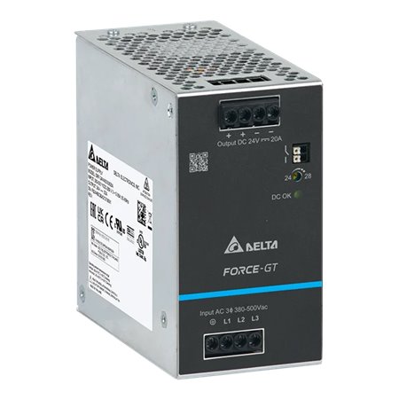 DRF-24V480W3GTA - Delta Electronics 480 W 24 V - Industrial Power