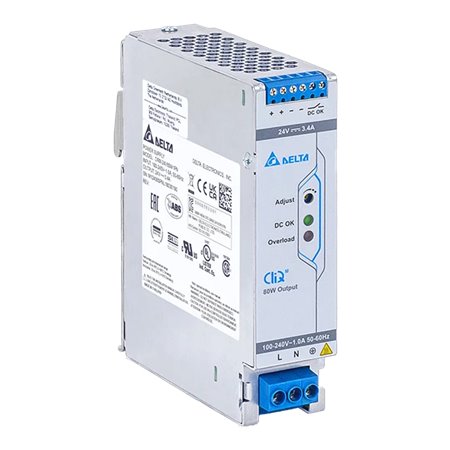DRM-24V80W1PN - Delta Electronics 81.6 W 24 V - Industrial Power