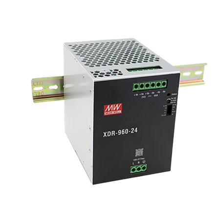 XDR-960-48 – Alimentatore DIN Rail 48V 20A 960W – Ultra Slim – Mean Well