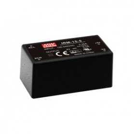 IRM-15-12  IRM-15-12 - Alimentatore Meanwell - Plastic 15W 12V - Ingresso 100-240 VAC  Mean Well  Alimentatori Automazione