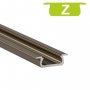 770.PAL.Z  Profilo Alluminio LED da INCASSO SOTTILE per Legno 7 x 22 mm - Modello Z  Profili Alluminio