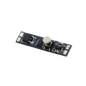1310.BS001.DIM Dimmer Mini Pulsante da barra led - in. 12V~24V - 192W max - Dim. + On-Off 1310.BS001.DIM | Dimmer Mini Pulsante da barra led - in. 12V~24V - 192W max - Dim. + On/Off , Dimmer e Controller , Power-Supply