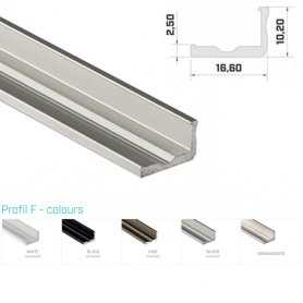 770.PAL.F  Profilo Alluminio LED Angolare - Modello F  Profili Alluminio
