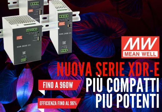Nuovi XDR-E Mean Well: Potenza più compatta, prestazioni più elevate Nuovi XDR-E Mean Well: Potenza più compatta, prestazioni più elevate